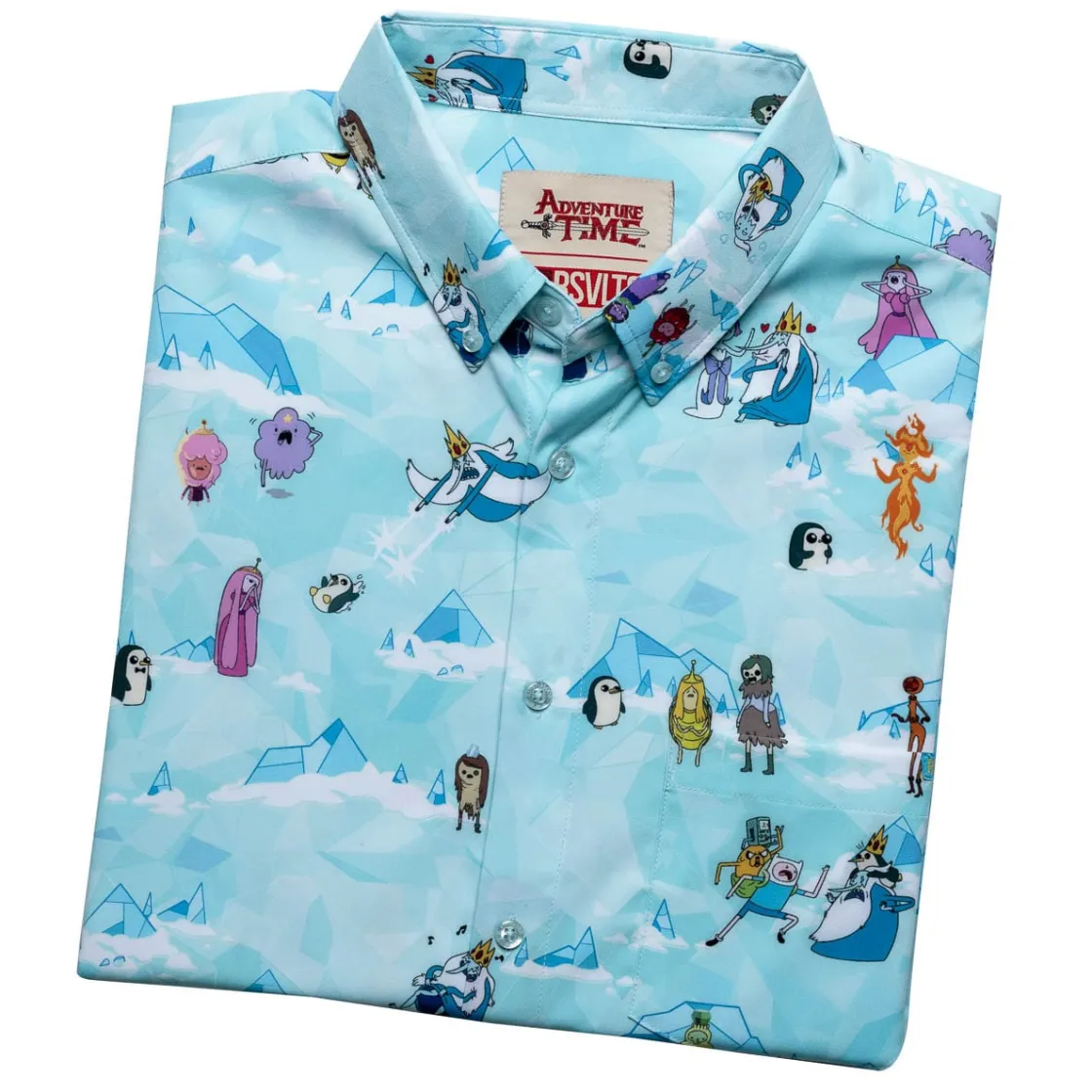 Adventure Time|Warner Bros.|Adventure Time "All Hail the Ice King" – KUNUFLEX Short Sleeve Shirt