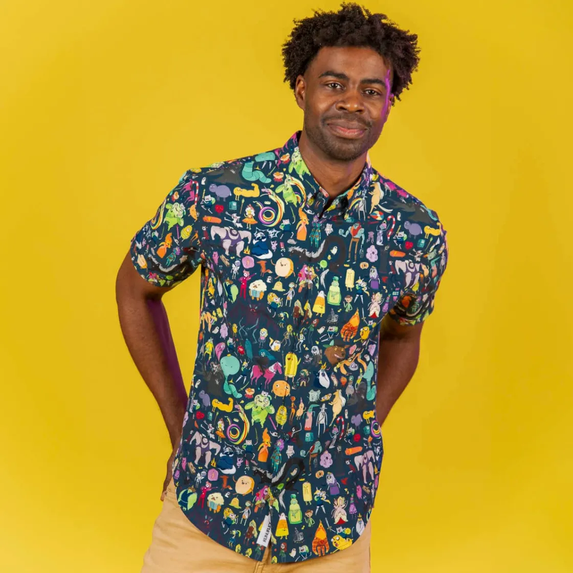 Adventure Time|Warner Bros.|Adventure Time "Who's Who of Ooo" – KUNUFLEX Short Sleeve Shirt