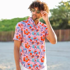 Short Sleeve Shirts|Short Sleeves|RSVLTS Back to the Fuchsia – KUNUFLEX Short Sleeve Shirt