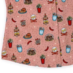 Short Sleeve Shirts|Rsvlts|RSVLTS Bacon, Ink, and Cheese – Women's KUNUFLEX Short Sleeve Shirt