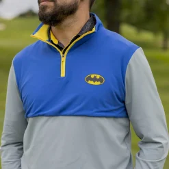 Quarter Zips|Greatest Hits|Batman ™ 85th Anniversary "Holy Activewear, !" – Quarter Zip