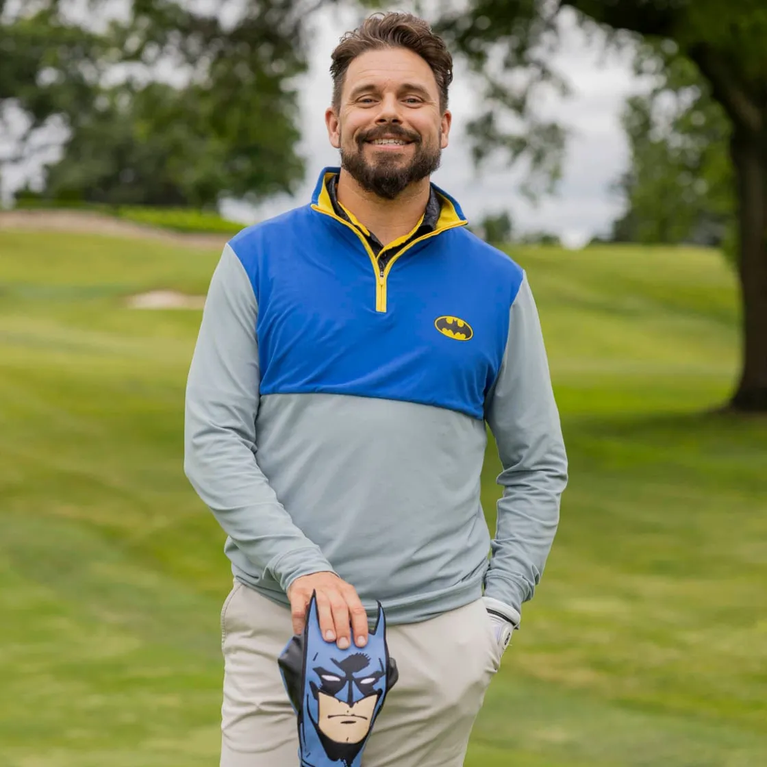 Quarter Zips|Greatest Hits|Batman ™ 85th Anniversary "Holy Activewear, !" – Quarter Zip