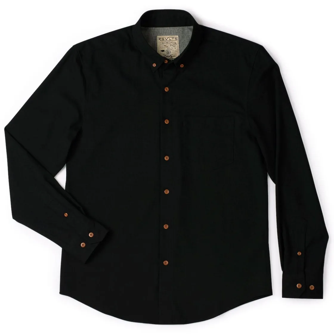 Flannels|Long Sleeves|RSVLTS Black – BorlandFlex™ Long Sleeve Flannel