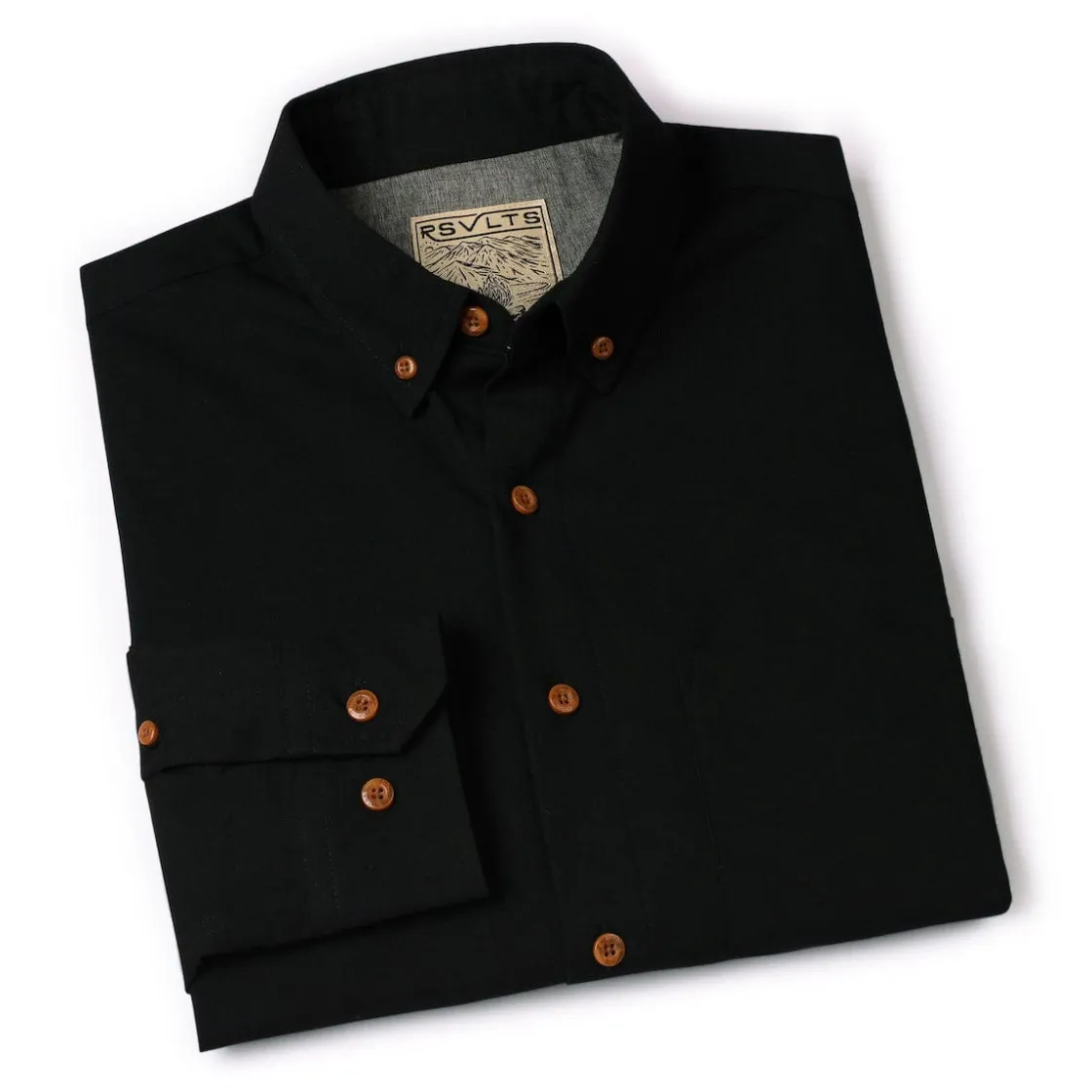 Flannels|Long Sleeves|RSVLTS Black – BorlandFlex™ Long Sleeve Flannel
