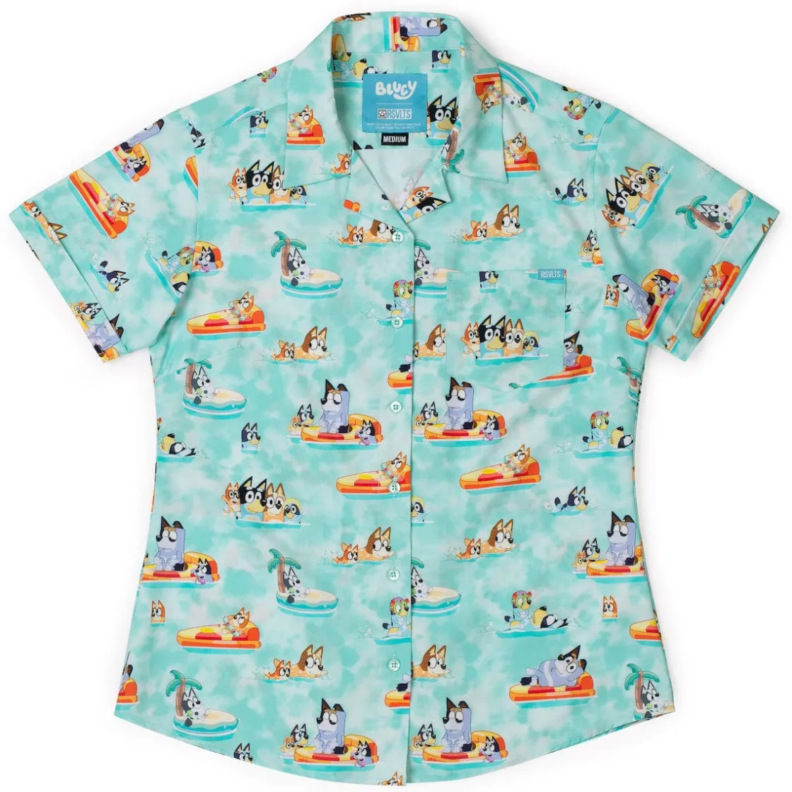 Bluey|Bluey "Everybody in the Pool" – Women's KUNUFLEX Short Sleeve Shirt