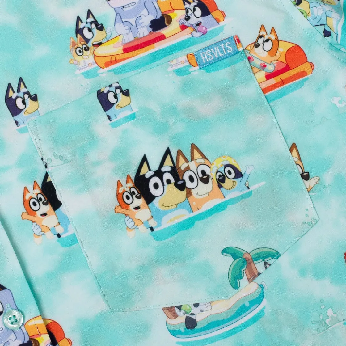 Bluey|Matching Sets|Bluey "Everybody in the Pool" – KUNUFLEX Short Sleeve Shirt
