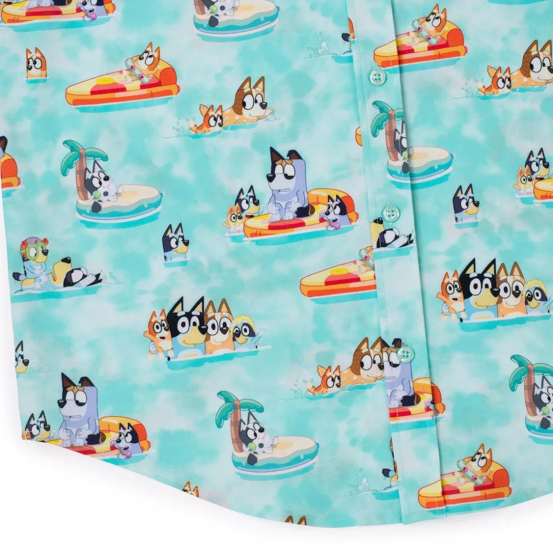 Bluey|Matching Sets|Bluey "Everybody in the Pool" – KUNUFLEX Short Sleeve Shirt