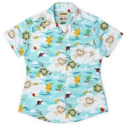Bob's Burgers|Bob's Burgers Bob's Burgers "Quickie Kiss-It Island" – Women's KUNUFLEX Short Sleeve Shirt