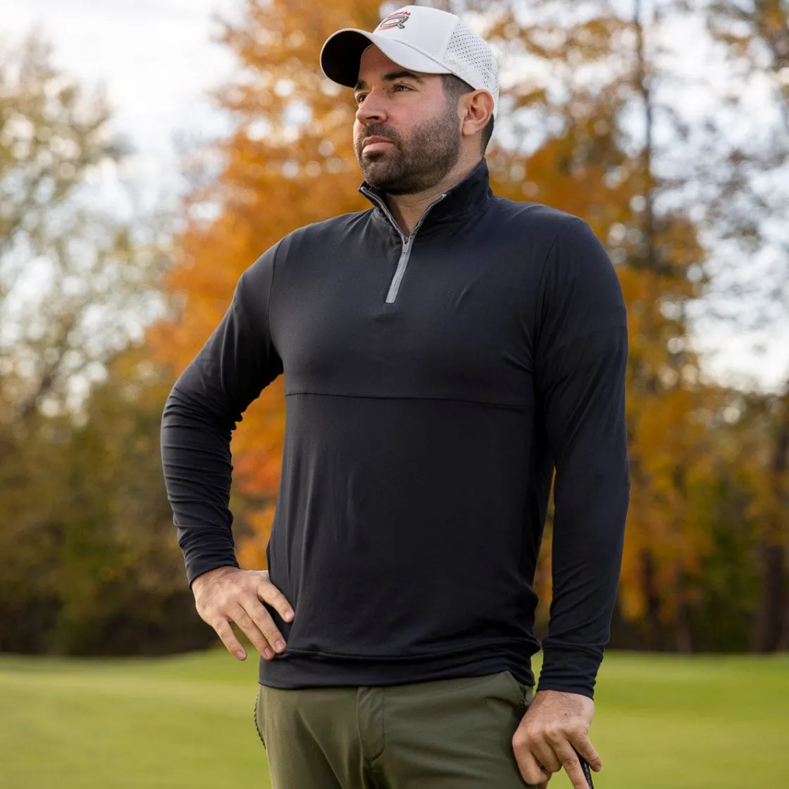 Quarter Zips|Originals|Breakfast Balls ® "Black" – Quarter Zip