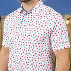 Polos|Originals|Breakfast Balls ® "Starfish Spangled" – All-Day Polo