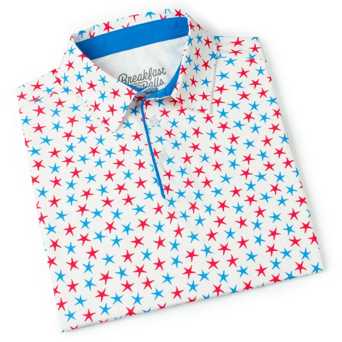 Polos|Originals|Breakfast Balls ® "Starfish Spangled" – All-Day Polo