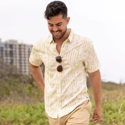 Short Sleeve Shirts|Bamboo|RSVLTS Bula (Gold) – Bamboo Short Sleeve Shirt