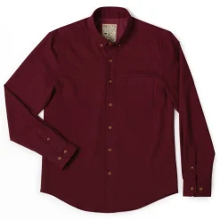 Flannels|Long Sleeves|RSVLTS Burgundy – BorlandFlex™ Long Sleeve Flannel