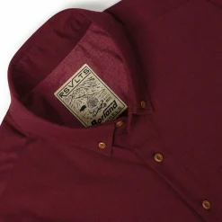 Flannels|Long Sleeves|RSVLTS Burgundy – BorlandFlex™ Long Sleeve Flannel