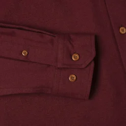 Flannels|Long Sleeves|RSVLTS Burgundy – BorlandFlex™ Long Sleeve Flannel