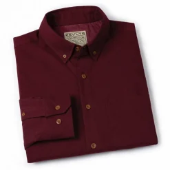 Flannels|Long Sleeves|RSVLTS Burgundy – BorlandFlex™ Long Sleeve Flannel