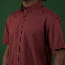 Short Sleeve Shirts|Short Sleeves|RSVLTS Burnt Russet – KUNUFLEX Short Sleeve Shirt