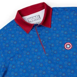 Greatest Hits|Captain America|Marvel Captain America “Stars, Stripes, and Shields” – All-Day Polo