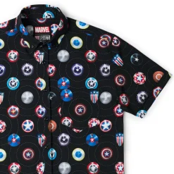 Captain America|Marvel|Marvel Captain America "Wield the Shield" – KUNUFLEX Short Sleeve Shirt