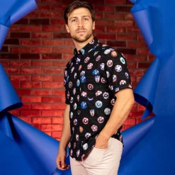 Captain America|Marvel|Marvel Captain America "Wield the Shield" – KUNUFLEX Short Sleeve Shirt