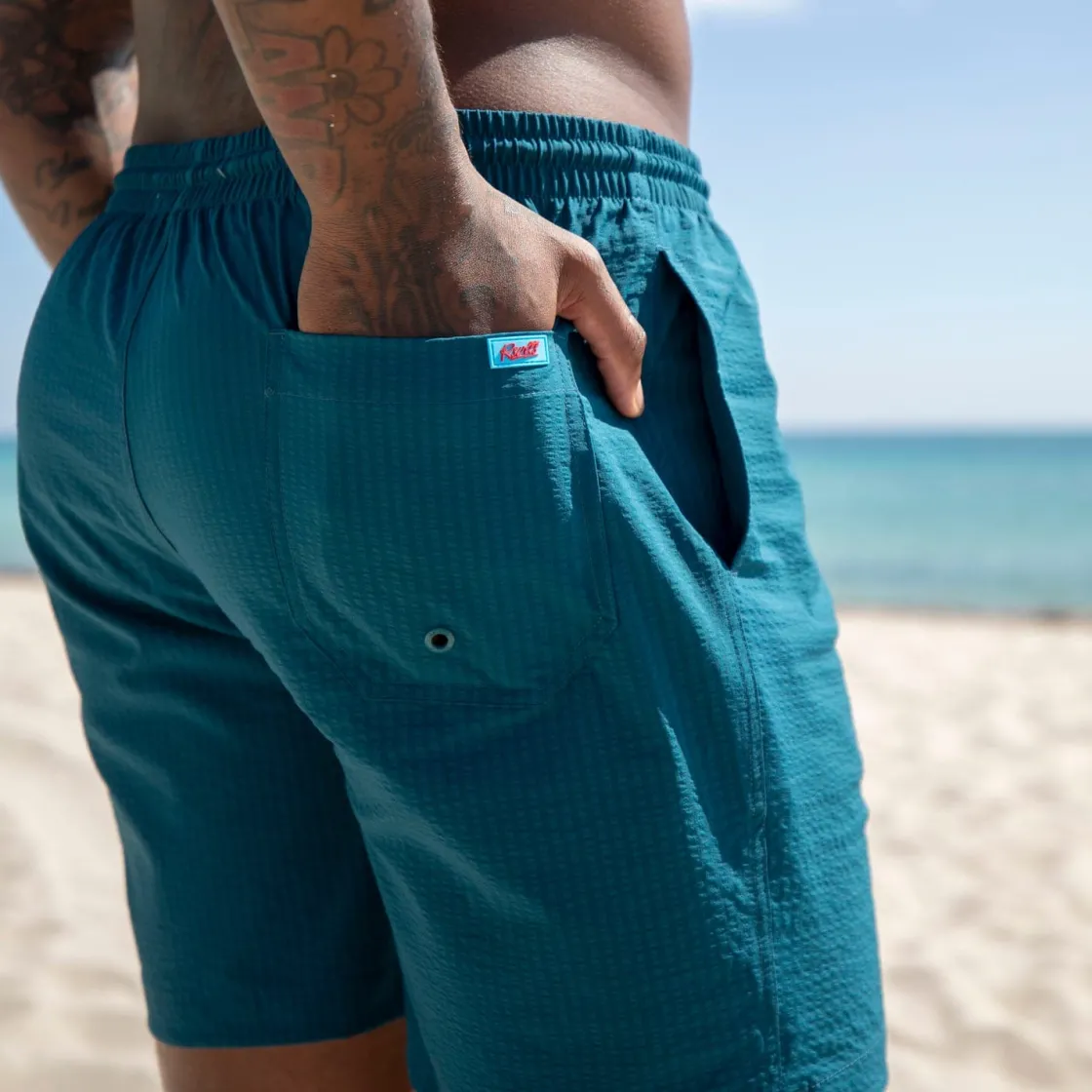 Shorts|Seersucker|RSVLTS Chesapeake Bay – Stretch Seersucker Hybrid Shorts