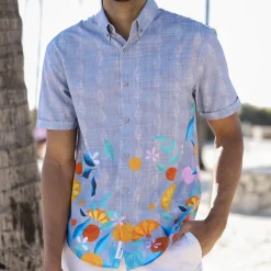 Short Sleeve Shirts|Short Sleeves|RSVLTS Citrus Twist – KUNUFLEX Short Sleeve Shirt