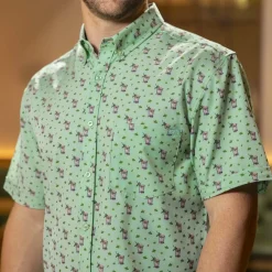 Short Sleeve Shirts|Short Sleeves|RSVLTS Classic Refresh-Mint – KUNUFLEX Short Sleeve Shirt