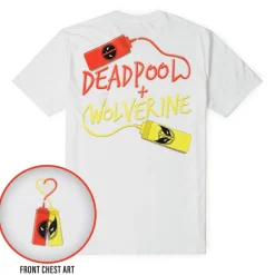 Deadpool|Marvel|Marvel Deadpool & Wolverine "Ketchup and Mustard" – Crewneck Tee