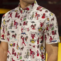 Deadpool|Marvel|Marvel Deadpool & Wolverine "Wade's World" – KUNUFLEX Short Sleeve Shirt