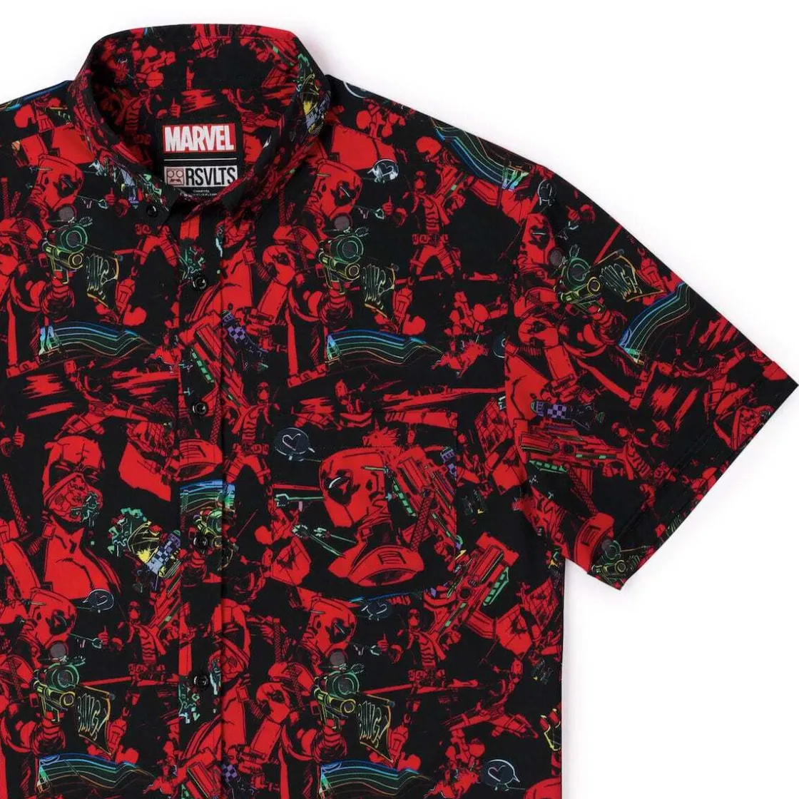 Deadpool|Marvel|Marvel Deadpool "Maximum Effort" – KUNUFLEX Short Sleeve Shirt