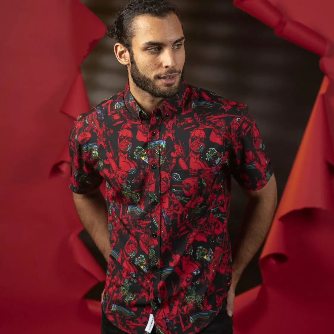 Deadpool|Marvel|Marvel Deadpool "Maximum Effort" – KUNUFLEX Short Sleeve Shirt