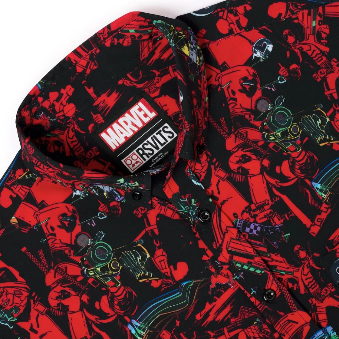 Deadpool|Marvel|Marvel Deadpool "Maximum Effort" – KUNUFLEX Short Sleeve Shirt