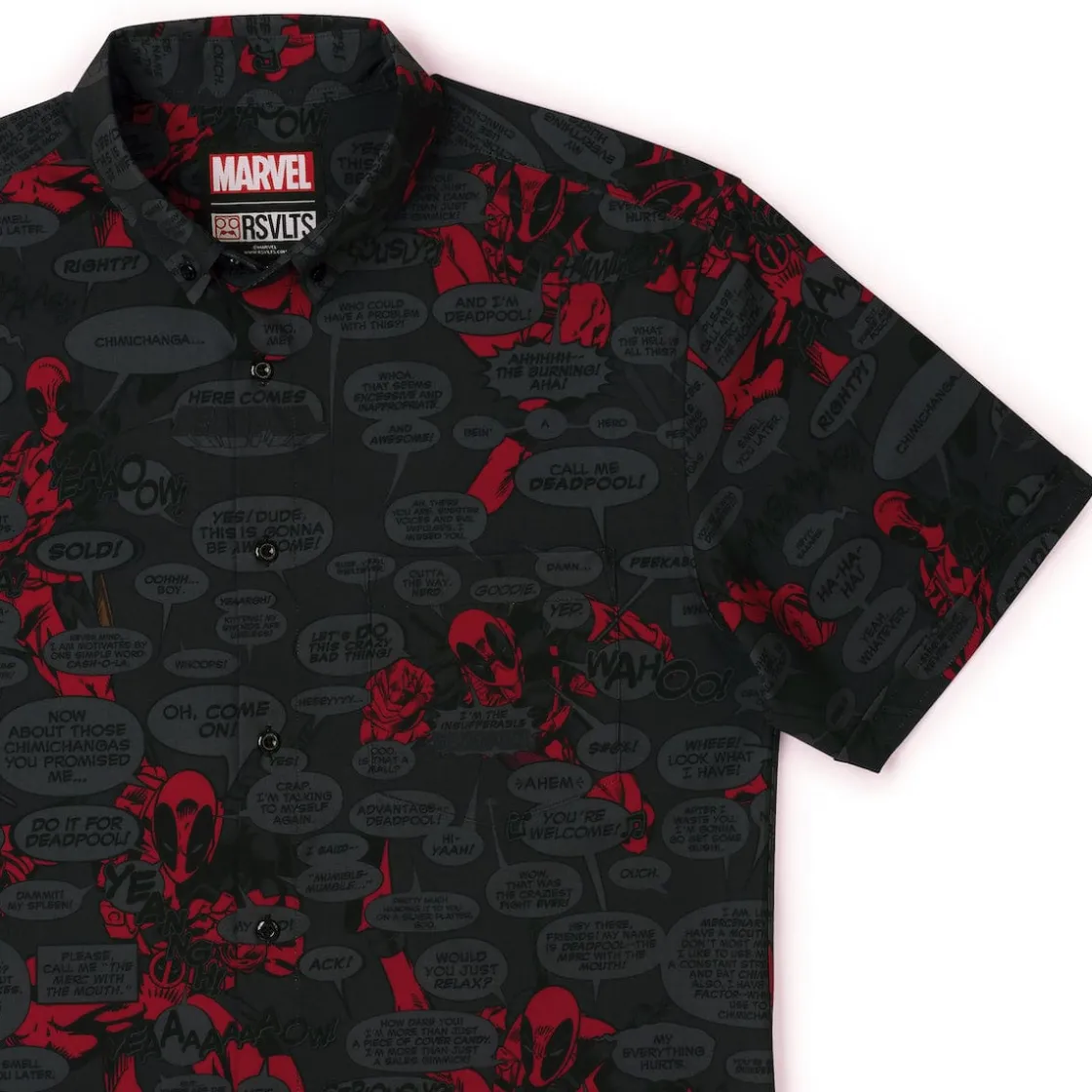 Deadpool|Marvel|Marvel Deadpool "Merc with a Mouth" – KUNUFLEX Short Sleeve Shirt