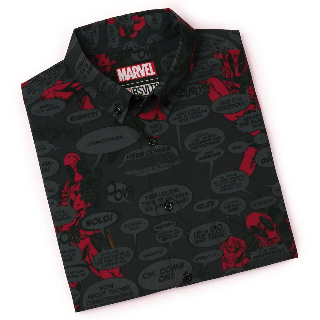 Deadpool|Marvel|Marvel Deadpool "Merc with a Mouth" – KUNUFLEX Short Sleeve Shirt