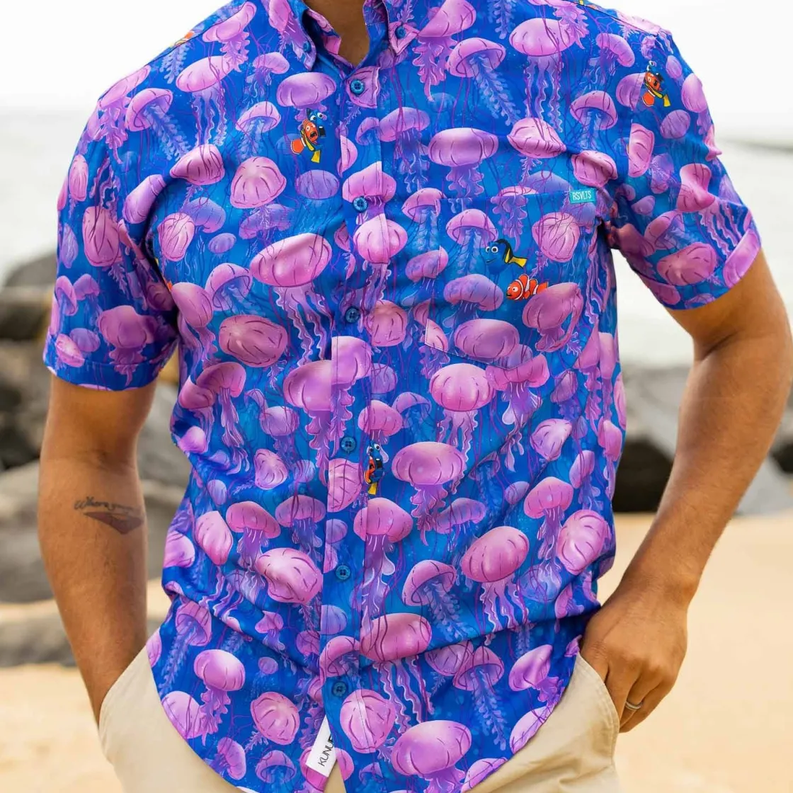 Finding Nemo|Disney & Pixar|Disney and Pixar Finding Nemo "Jellyfish" – KUNUFLEX Short Sleeve Shirt