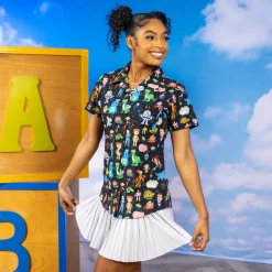 Toy Story|Disney & Pixar|Disney and Pixar Toy Story "Ready 4 Adventure" – Women's KUNUFLEX Short Sleeve Shirt