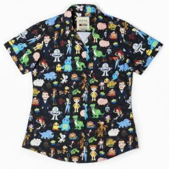 Toy Story|Disney & Pixar|Disney and Pixar Toy Story "Ready 4 Adventure" – Women's KUNUFLEX Short Sleeve Shirt