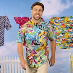 Short Sleeves|Disney|Disney "Pop Art Party" – KUNUFLEX Short Sleeve Shirt
