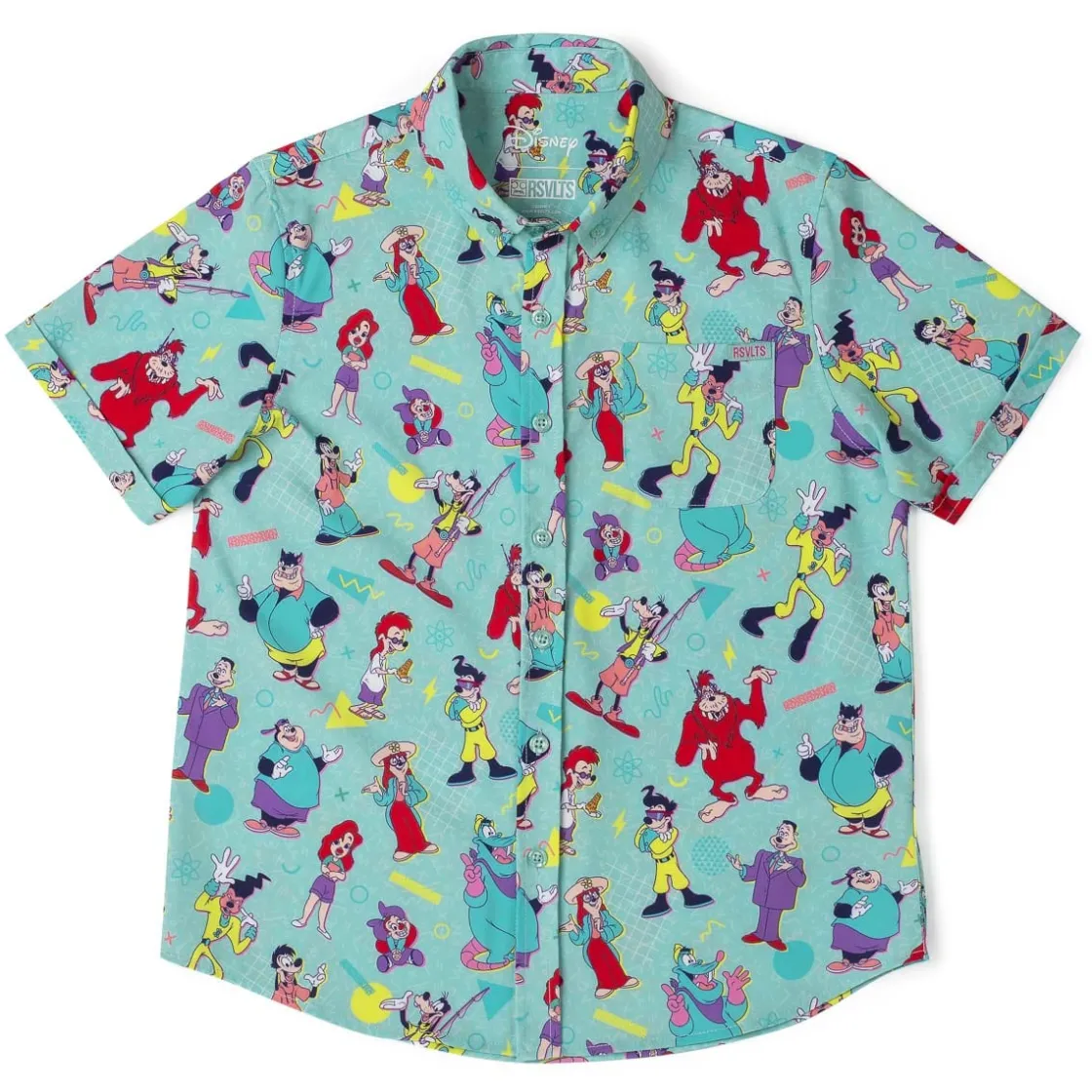 A Goofy Movie|Youth (5-11)|Disney ’s A Goofy Movie "The Whole Goofin' Gang" – Youth KUNUFLEX Short Sleeve Shirt