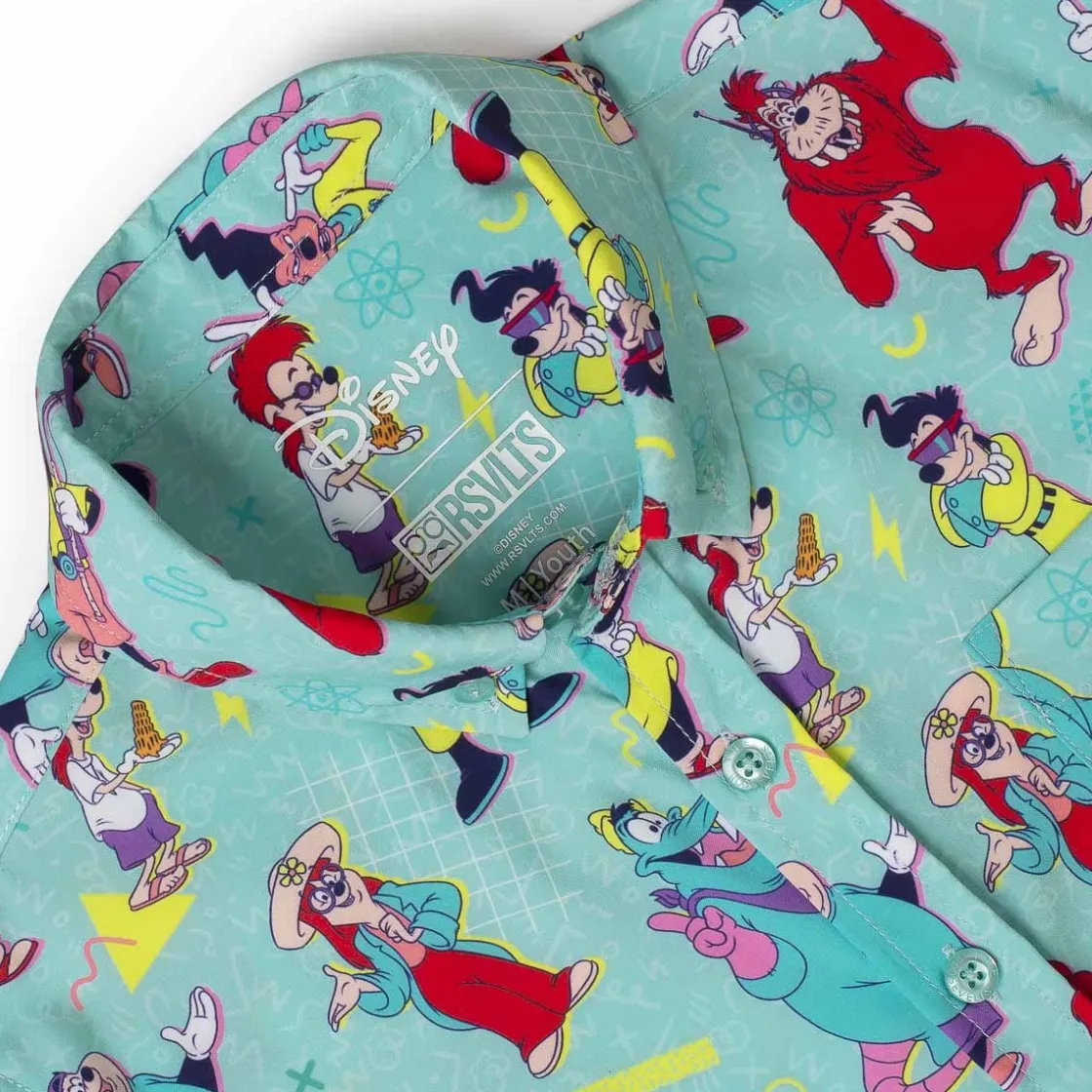 A Goofy Movie|Youth (5-11)|Disney ’s A Goofy Movie "The Whole Goofin' Gang" – Youth KUNUFLEX Short Sleeve Shirt