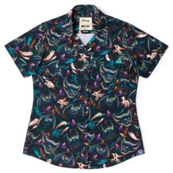 Fantasia|Disney|Disney ’s Fantasia 85th Anniversary "Fright on Bald Mountain" – Women's KUNUFLEX Short Sleeve Shirt