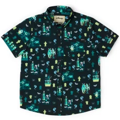 Haunted Mansion|Youth (5-11)|Disney ’s Haunted Mansion “Grim Grinning Graveyard” – Youth KUNUFLEX Short Sleeve Shirt