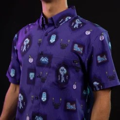 Haunted Mansion|Disney|Disney ’s Haunted Mansion “Ghostly Gallery” – KUNUFLEX Short Sleeve Shirt