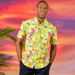 Lilo & Stitch|Disney|Disney 's Lilo & Stitch "Tropical Troublemaker" – KUNUFLEX Short Sleeve Shirt