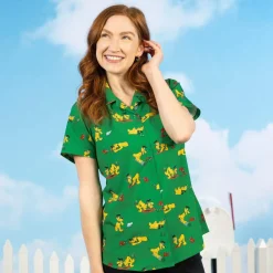 Pluto|Disney|Disney 's Pluto 95th "Pluto and the Gopher" – Women's KUNUFLEX Short Sleeve Shirt