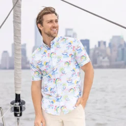 Short Sleeve Shirts|Short Sleeves|RSVLTS Drinking Like Fish – KUNUFLEX Short Sleeve Shirt