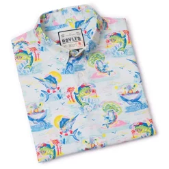 Short Sleeve Shirts|Short Sleeves|RSVLTS Drinking Like Fish – KUNUFLEX Short Sleeve Shirt