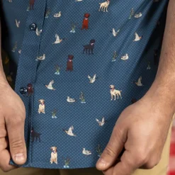 Short Sleeve Shirts|Americana|RSVLTS Duck, Duck, Dog! – KUNUFLEX Short Sleeve Shirt