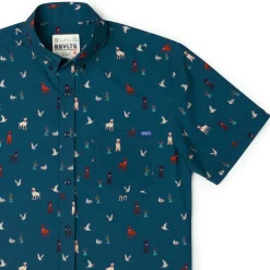 Short Sleeve Shirts|Americana|RSVLTS Duck, Duck, Dog! – KUNUFLEX Short Sleeve Shirt