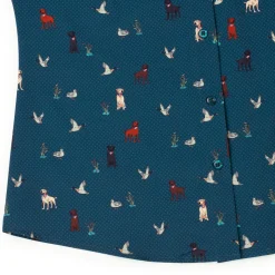 Short Sleeve Shirts|Americana|RSVLTS Duck, Duck, Dog! – Women's KUNUFLEX Short Sleeve Shirt